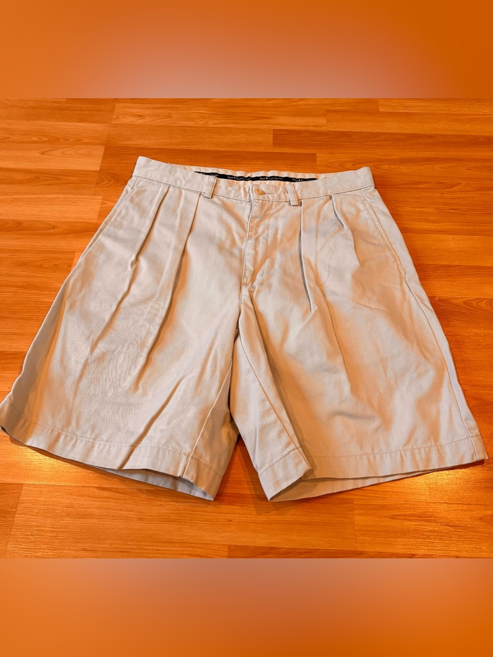 Ralph Lauren Polo Vintage Pleated Shorts in Light Khaki